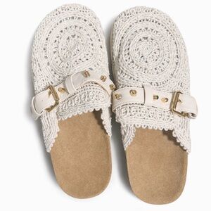 Elegant Crochet Women's Clogs, Mules